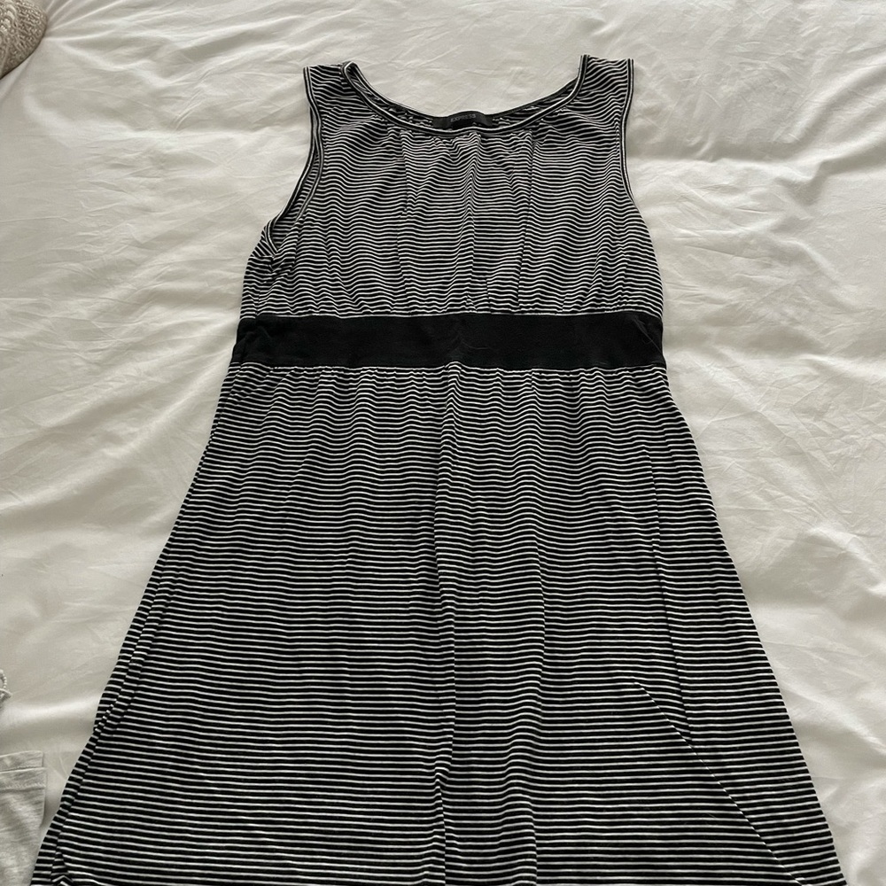 Navy and white striped tunic from express